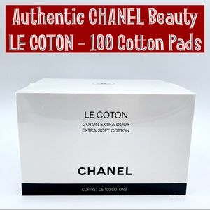🆕 2X HOST PICK 💕 Chanel le Coton, 100 Cotton Pads, CC Monogram, NIB, New